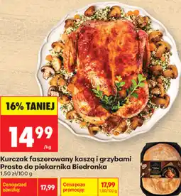 Biedronka Kurczak faszerowany kaszą i grzybami Prosto do piekarnika Biedronka oferta