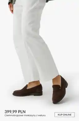 Ryłko Ciemnobrązowe mokasyny z weluru oferta