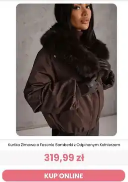 Renee Kurtka zimowa o fasonie bomberki z odpinanym kołnierzem Reneé oferta