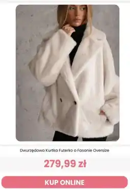 Renee Dwurzędowa kurtka futerko o fasonie oversize Renee oferta