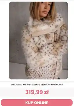 Renee Zasuwana kurtka futerko z szerokim kołnierzem Renee oferta