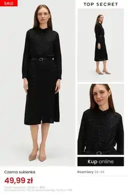 Top Secret Czarna sukienka Top Secret oferta