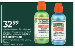 SuperPharm Płyn do płukania jamy ustnej Invigorating Icy Mint The Breath Co oferta
