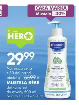 SuperPharm Delikatny żel do mycia Mustela Bébé oferta
