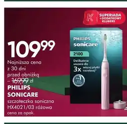 SuperPharm Szczoteczka soniczna HX4021/03 różowa Philips Sonicare oferta