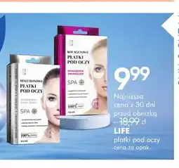 SuperPharm Hialuronowe płatki pod oczy Life oferta