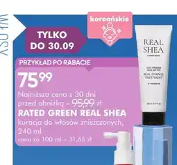 SuperPharm Kuracja do włosów zniszczonych Real Shea Rated Green oferta