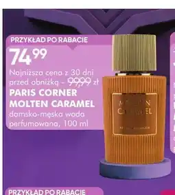 SuperPharm Damsko-męska woda perfumowana Paris Corner Molten Caramel oferta