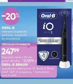SuperPharm Szczoteczka elektryczna iO Series 2 Black iOS2,1D9 Oral-B Braun oferta