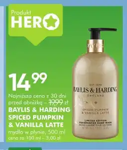 SuperPharm Mydło w płynie Baylis & Harding Spiced Pumpkin & Vanilla Latte oferta