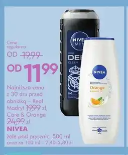 SuperPharm Żel pod prysznic Nivea Men Deep Clean Real Madryt oferta