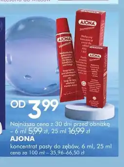 SuperPharm Koncentrat pasty do zębów Ajona oferta