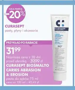 SuperPharm Pasta do zębów Curasept Biosmalto Caries Abrasion & Erosion oferta