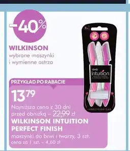 SuperPharm Maszynki do brwi i twarzy Wilkinson Intuition Perfect Finish 3 szt oferta