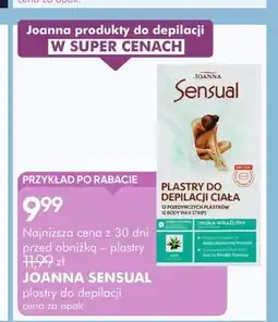 SuperPharm Plastry do depilacji ciała Joanna Sensual oferta