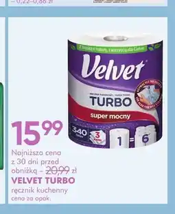 SuperPharm Ręcznik kuchenny Velvet Turbo oferta