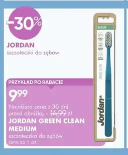 SuperPharm Szczoteczka do zębów Jordan Green Clean Medium oferta