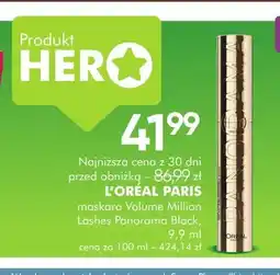 SuperPharm Maskara Volume Million Lashes Panorama Black L'Oréal Paris oferta