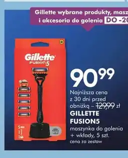 SuperPharm Maszynka do golenia + wkłady Gillette Fusion5 5 szt oferta