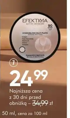 SuperPharm Hydrożelowe multi-płatki do twarzy Efektima oferta