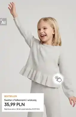 Sinsay Sweter z falbanami i wiskozą oferta