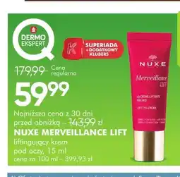 SuperPharm Merveillance Lift liftingujący krem pod oczy Nuxe oferta
