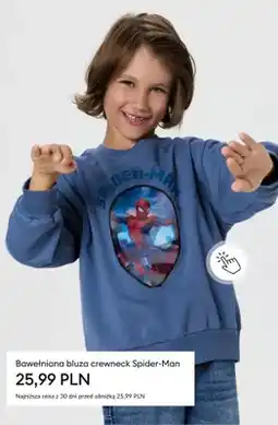 Sinsay Bawełniana bluza crewneck Spider-Man oferta