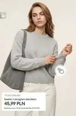 Sweter z okrągłym dekoltem