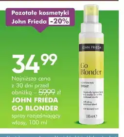 SuperPharm Go Blonder spray rozjaśniający włosy John Frieda oferta