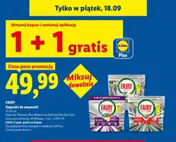 Lidl Kapsułki do zmywarki Fairy Platinum oferta