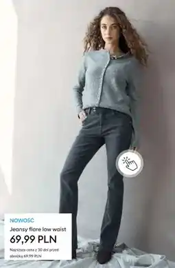 Sinsay Jeansy flare low waist oferta