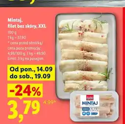 Lidl Mintaj filet bez skóry XXL Abramczyk oferta