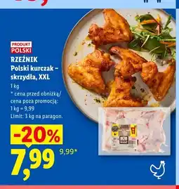 Lidl Polski kurczak - skrzydła XXL Rzeźnik oferta