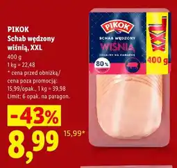 Lidl Schab wędzony wiśnią Pikok XXL oferta
