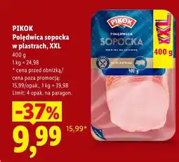 Lidl Polędwica sopocka w plastrach Pikok XXL oferta