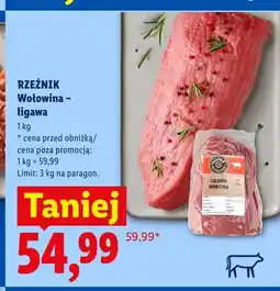 Lidl Wołowina ligawa Rzeźnik oferta