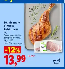 Lidl Noga z indyka Świeży Indyk Z Polski oferta