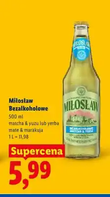 Lidl Piwo bezalkoholowe Miłosław Matcha & Yuzu oferta