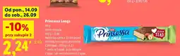 Lidl Wafel Princessa Longa Orzechowa oferta
