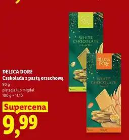 Lidl Czekolada z pastą orzechową Delica Dore pistacja oferta