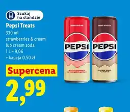 Lidl Napój gazowany Pepsi Treats Strawberries & Cream oferta