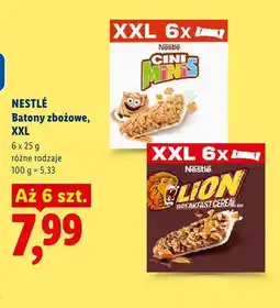 Lidl Batony zbożowe Nestlé Cini Minis XXL 6-pak oferta