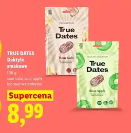 Lidl Daktyle smakowe True Dates Sour Cola oferta