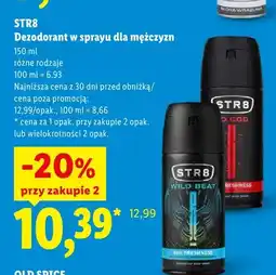 Lidl Dezodorant w sprayu dla mężczyzn STR8 Wild Beat oferta