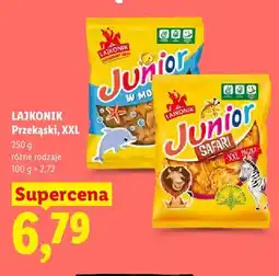 Lidl Przekąski Lajkonik Junior Safari XXL oferta