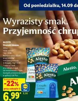 Lidl Orzeszki ziemne Alesto smażone i solone oferta