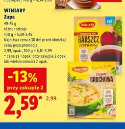 Lidl Zupa ekspresowa Barszcz czerwony Winiary oferta