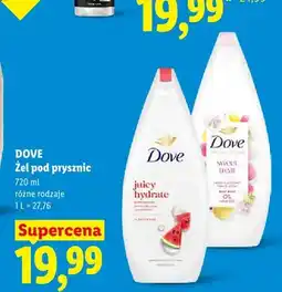 Lidl Żel pod prysznic Dove Juicy Hydrate oferta