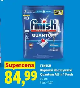 Lidl Kapsułki do zmywarki Finish Quantum All in 1 Fresh oferta