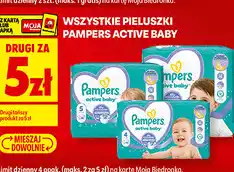 Biedronka Pieluszki Pampers Active Baby oferta